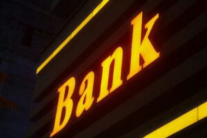 Bankgebäude als Symbol für das Geschäftsmodell von Banken